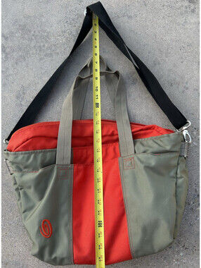 Timbuk2  Travel/Tote/Beach Bag Orange Grey Aprox 19 x 13 Nylon Size Medium